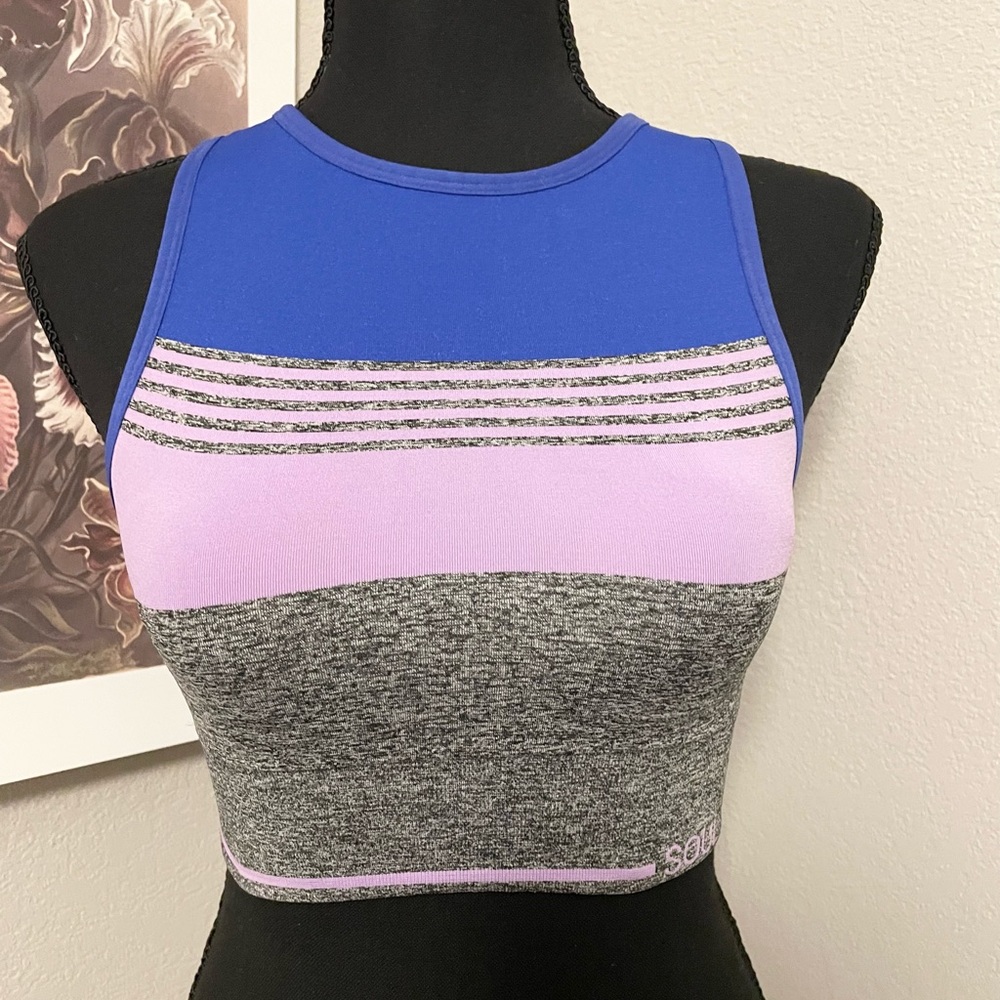 SoulCycle Blue and Purple Sports Bra